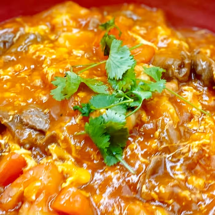 N19. Tomato Egg Noodle /w Beef 番茄雞蛋麵.