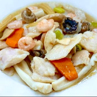 S08. Seafood Stir Fry 清炒三鮮.